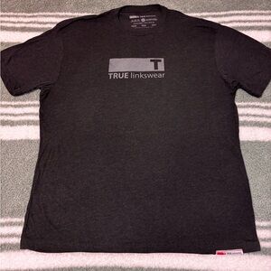 True Linkswear XXL Men's Black Golf T-Shirt